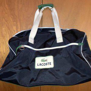 LACOSTE Weekender HOLDALL Bag RETRO SPORT  M10  - NWOT